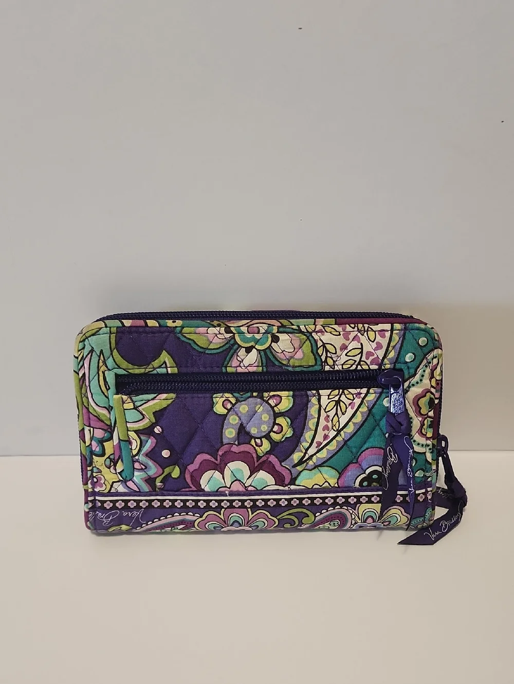 Vera Bradley Purple Floral Women's Wallet - Picture 2 of 6
